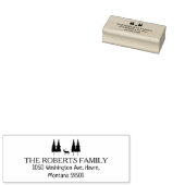 カスタム差出人住所、クリスマス ラバースタンプ (押印)