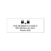 カスタム差出人住所、クリスマス ラバースタンプ (インプリント)