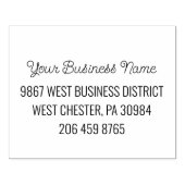 カスタム差出人住所 ラバースタンプ (インプリント)