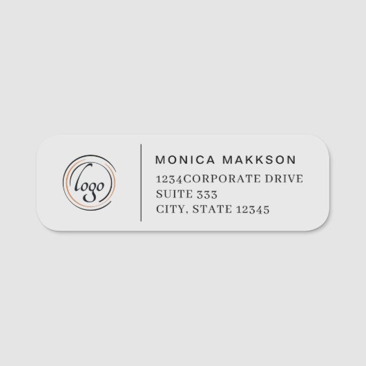 カスタム差出人住所 名札 (正面)