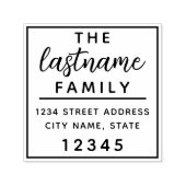 カスタム差出人住所 – 咲く セルフインキングスタンプ (デザイン)