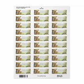 カスタム差出人住所（犬） ラベル (フルシート)