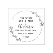 カスタム差出人住所Rubbe氏 ラバースタンプ (インプリント)