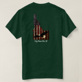 カスタム市名EAGLE BRNT WD - IDAHO PATRIOT CLR Tシャツ