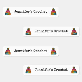 カスタム布衣料品ラベルクロチェットウールハット ラベル