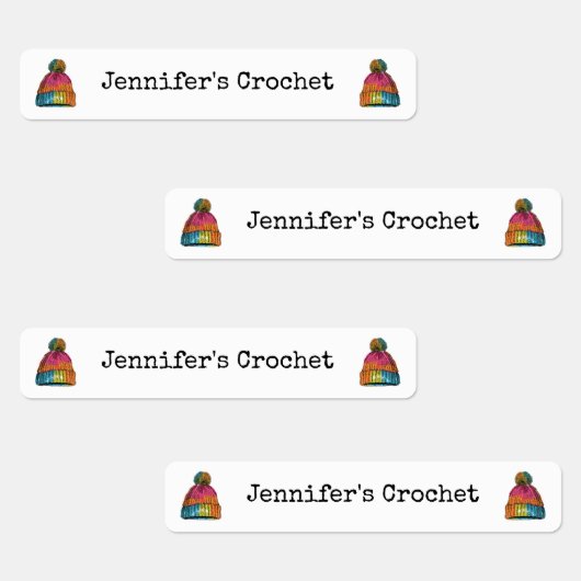 カスタム布衣料品ラベルクロチェットウールハット ラベル (グループ)