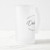 カスタム年ハンドレットグリルマスターパパ フロストグラスビールジョッキ (正面右)