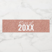 カスタム年バラ金ゴールドグリッター ペットボトルラベル (シングルラベル)