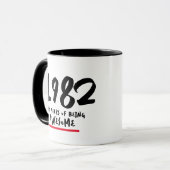 カスタム年パーソナライズされた誕生日ギフトコーヒー マグカップ (正面左)