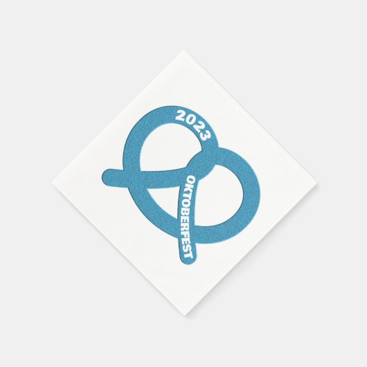 カスタム年プレッツェルブレゼルオクトーバーフェスト2023 スタンダードカクテルナプキン (角)