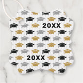 カスタム年卒業式キャップトリオパターンギフトラベル フェイバータグ (正面)