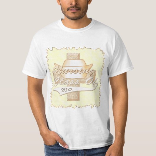 カスタム年看護卒業クラス看護師 Tシャツ (正面)