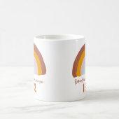 カスタム年虹の世界をより良い場所 コーヒーマグカップ (中央)