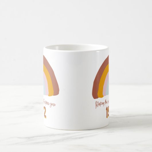 カスタム年虹の世界をより良い場所 コーヒーマグカップ (中央)