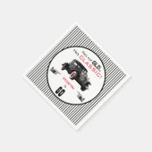 カスタム年齢ではなく古いクラシックが車のおもしろい誕生日 スタンダードカクテルナプキン (角)