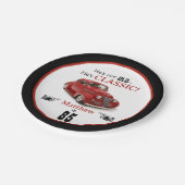 カスタム年齢ではなく赤いクラシック1939クーペ ペーパープレート (アングル)