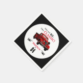 カスタム年齢ではなく赤いクラシック1939年トラック スタンダードカクテルナプキン (角)