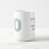 カスタム年齢と名おもしろい前誕生日 コーヒーマグカップ (中央)