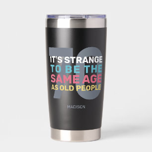 カスタム年齢と名おもしろい前誕生日 保温保冷タンブラー