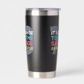 カスタム年齢と名おもしろい前誕生日 保温保冷タンブラー (左面)