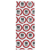 カスタム年齢標識 誕生日お祝い 50歳 ワインギフトバッグ (裏面)