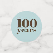 カスタム年 | マイルストーン誕生日 コンフェッティ (スモール正面)