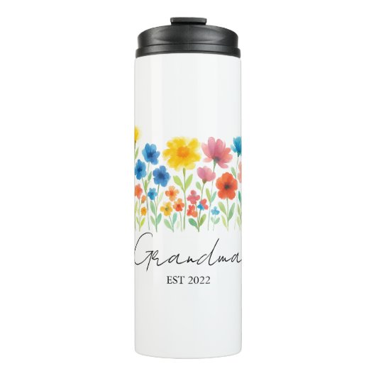 カスタム年 – ワイルドフラワー熱タンブラー タンブラー (正面)