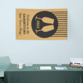 カスタム年&文字シャンパンバナー 横断幕 (トレードショー)