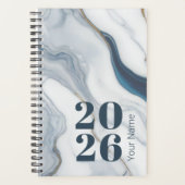 カスタム年、文字、くもの巣URL、アポイントメント プランナー手帳 (正面)