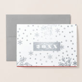 カスタム年 | Happy New Year Luxury 実在 Foil Card 箔カード (封筒付き正面)