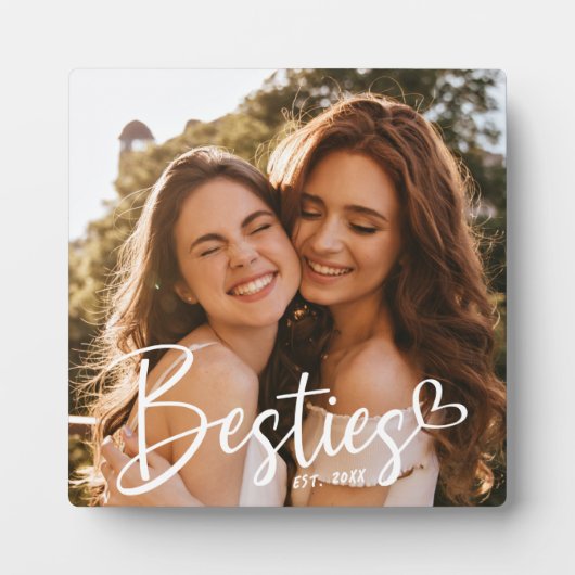 カスタム年BFFスクリプモダント写真 フォトプラーク (正面)