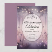 カスタム年Ethereal妖精ライトフォレスト 招待状 (正面/裏面)