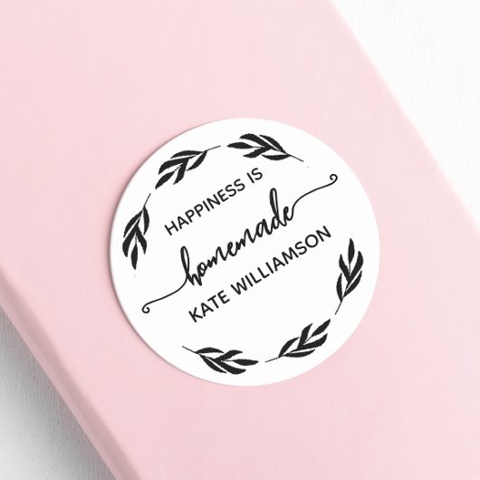 カスタム幸せ素朴は自家製 ラウンドシール