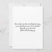 カスタム幸せ結婚したな人生と黒いカップル (裏面)