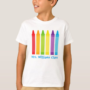 カスタム幼稚園クラスのフィールドトリップクレヨンキッズ Tシャツ