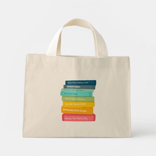 カスタム幼稚園前1000冊トート ミニトートバッグ (裏面)