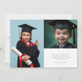 カスタム幼稚園3写真クラシック院生 案内状 (裏面)