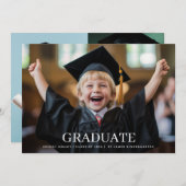 カスタム幼稚園3写真クラシック院生 案内状 (正面/裏面)