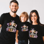 カスタム幽霊かわいいトリックまたはトリートハロウィーン Tシャツ