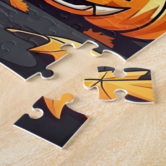 カスタム幽霊のよく出るハウスハロウィーン ジグソーパズル (側面)