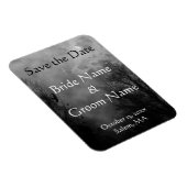 カスタム幽霊のよく出るSky Save the Date Magnet マグネット (右側)