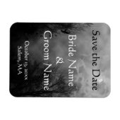 カスタム幽霊のよく出るSky Save the Date Magnet マグネット (横)