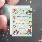 カスタム幽霊テーマ子供の誕生日パーティー 招待状