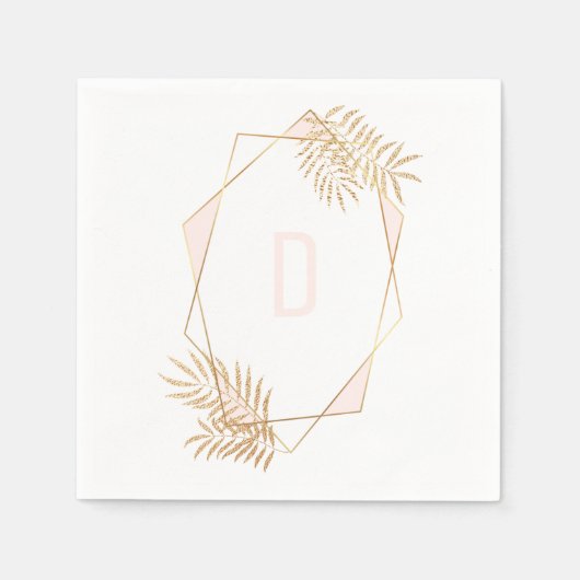 カスタム幾何ナプキン スタンダードカクテルナプキン (正面)