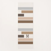 カスタム幾何学模様ストライプの模様 ヨガマット (正面)