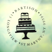 カスタム店ロゴベーカリー店のサインケーキ ウィンドウサイン (シート3)