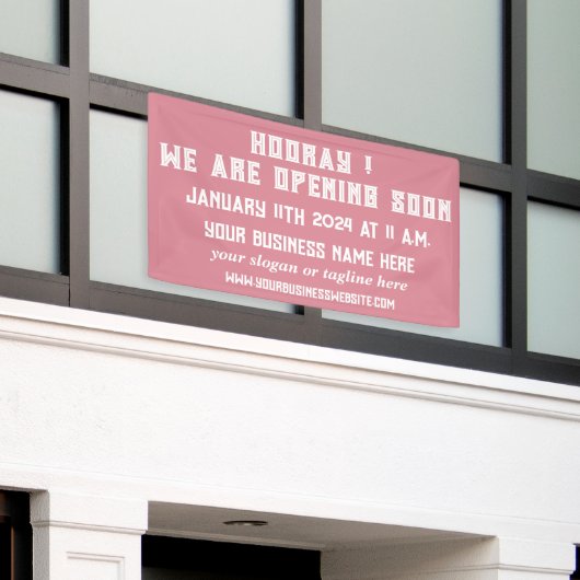 カスタム店舗、店舗または営業 横断幕 (ビルの外側)