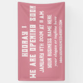 カスタム店舗、店舗または営業 横断幕 (縦)