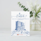 カスタム建築とデザイン、設計設計設計図 シーズンポストカード (スタンド正面)