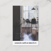 カスタム建築家デザイモダンはっきりしたナー用の写真 名刺 (正面)